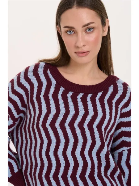 Pullover Wellenmuster